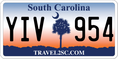 SC license plate YIV954