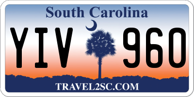 SC license plate YIV960