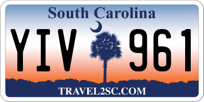 SC license plate YIV961