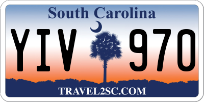 SC license plate YIV970