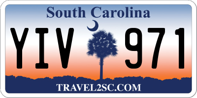 SC license plate YIV971