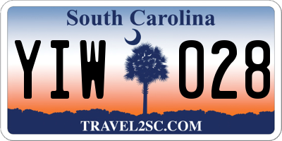 SC license plate YIW028