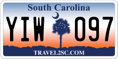 SC license plate YIW097
