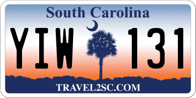 SC license plate YIW131