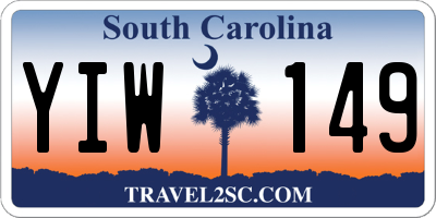 SC license plate YIW149