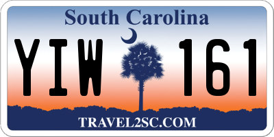 SC license plate YIW161