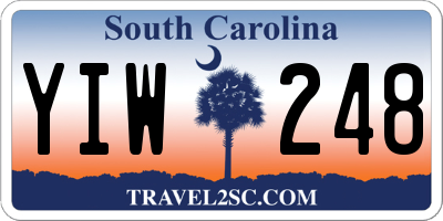 SC license plate YIW248