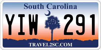 SC license plate YIW291