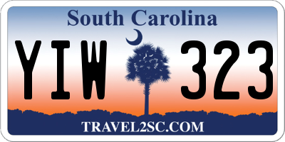 SC license plate YIW323