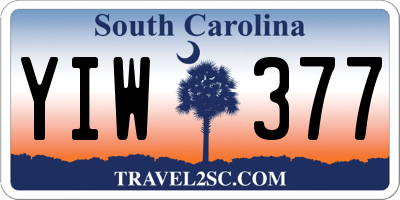 SC license plate YIW377