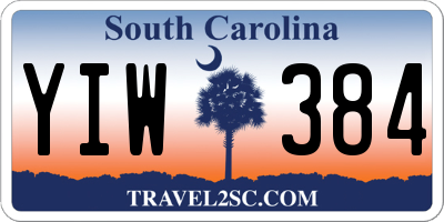 SC license plate YIW384