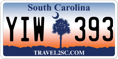 SC license plate YIW393
