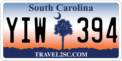 SC license plate YIW394