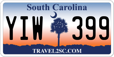 SC license plate YIW399