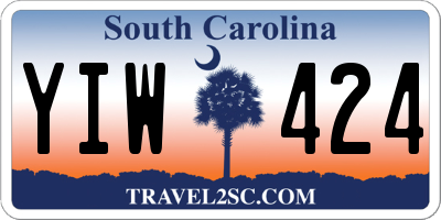 SC license plate YIW424