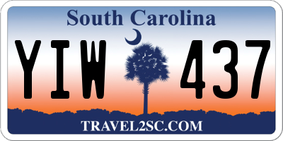 SC license plate YIW437