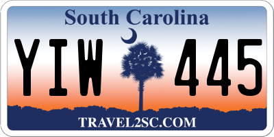 SC license plate YIW445