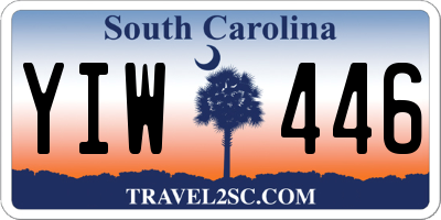 SC license plate YIW446
