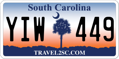 SC license plate YIW449