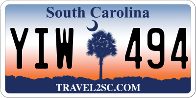 SC license plate YIW494