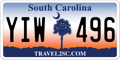 SC license plate YIW496
