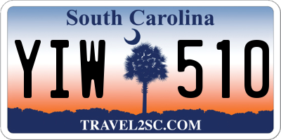 SC license plate YIW510
