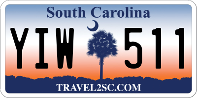 SC license plate YIW511
