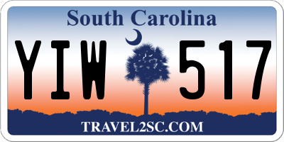 SC license plate YIW517