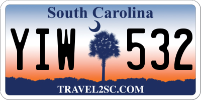 SC license plate YIW532