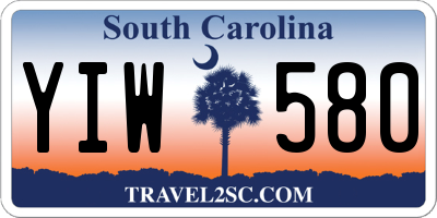 SC license plate YIW580