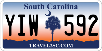 SC license plate YIW592