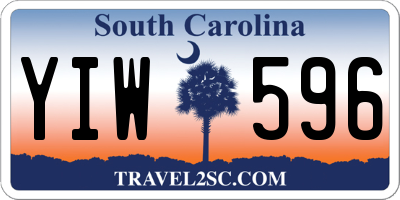 SC license plate YIW596