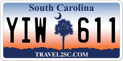 SC license plate YIW611