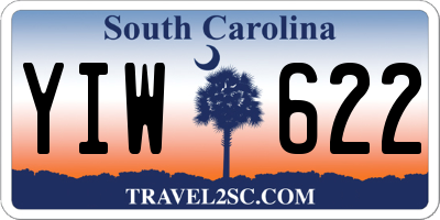SC license plate YIW622