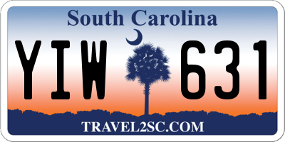 SC license plate YIW631