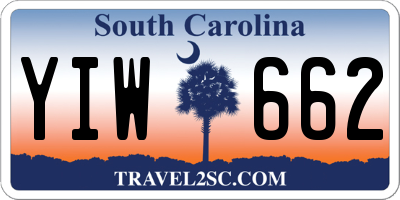 SC license plate YIW662