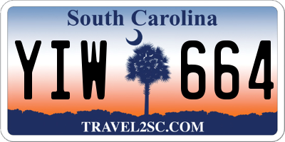 SC license plate YIW664