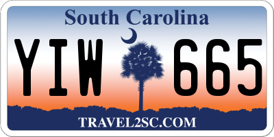 SC license plate YIW665
