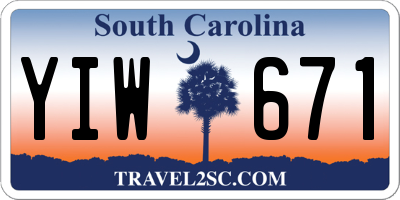 SC license plate YIW671