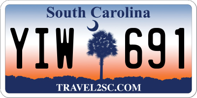 SC license plate YIW691