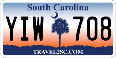 SC license plate YIW708