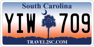 SC license plate YIW709