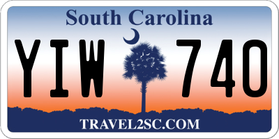 SC license plate YIW740
