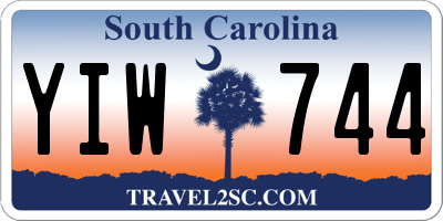 SC license plate YIW744