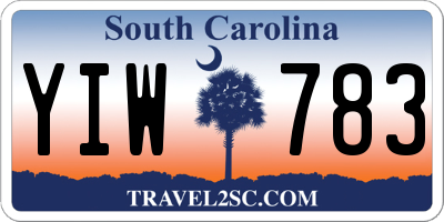SC license plate YIW783