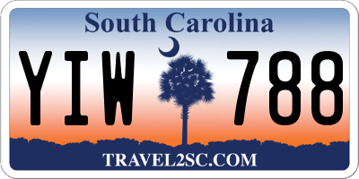 SC license plate YIW788