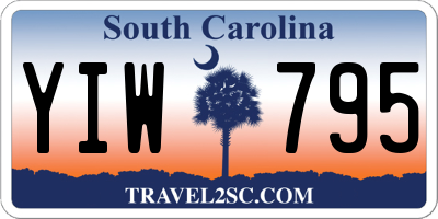SC license plate YIW795