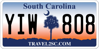 SC license plate YIW808