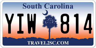SC license plate YIW814