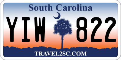 SC license plate YIW822